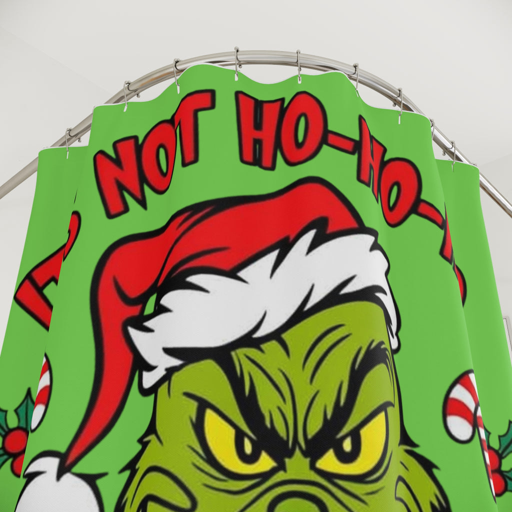 Grinch 'It’s Not Ho-Ho-Ho, It’s No-No-No' Christmas Shower Curtain